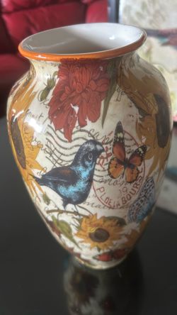 Stamped Bird& Butterfly 