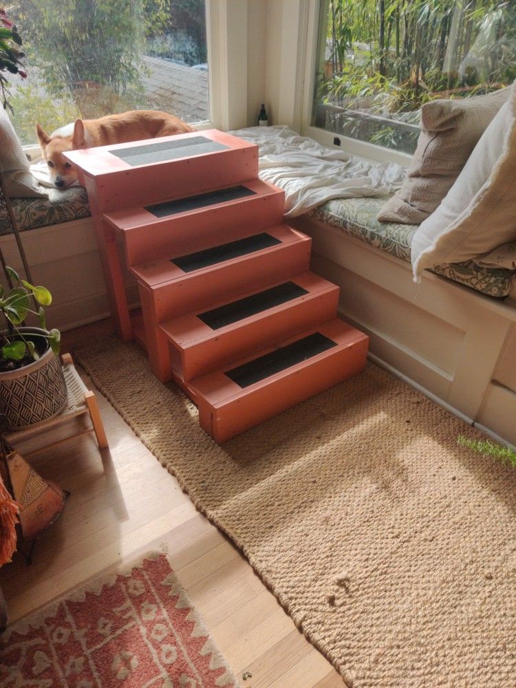 Handmade Wood Dog Stairs For Large Dog