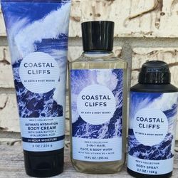 Bath & Body Works 3-ct Men's Collection ~ Costal Cliffs