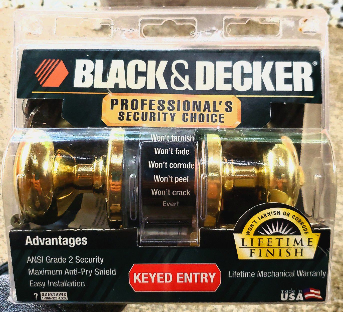 Black & Decker Grade 2 Security Door Knobs w/ Keys