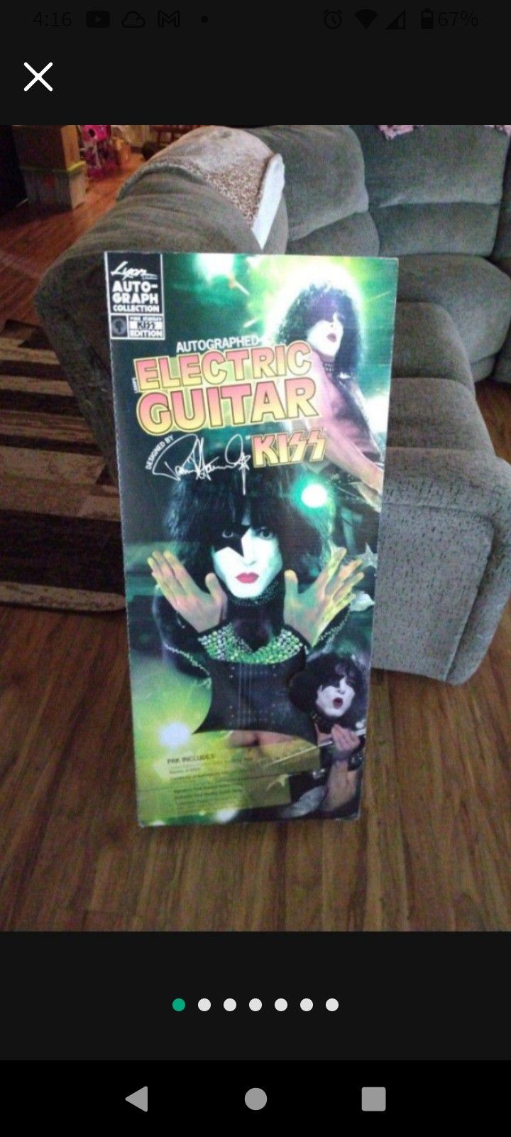 Ltd Edition Signed By Paul Stanley Electric 🎸 💋 Kiss Guitar