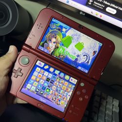 Loaded Red “New” Nintendo 3DS XL Top IPS Screen w/ Hshop +128GB SD Card