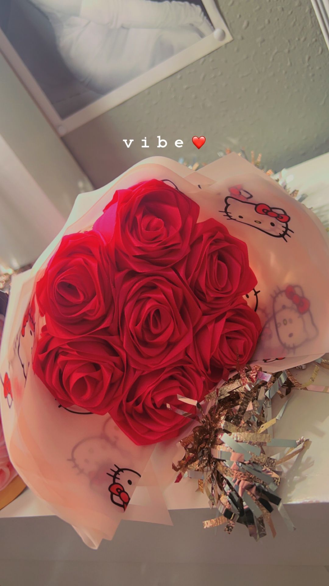 Eternal Roses/ Hello Kitty Bouquet 7 Roses $20