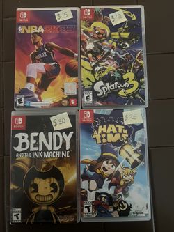 NINTENDO SWITCH GAMES $110 for  All