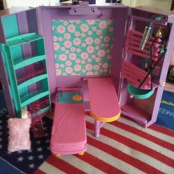 Hannah montana cases & it has a built house.