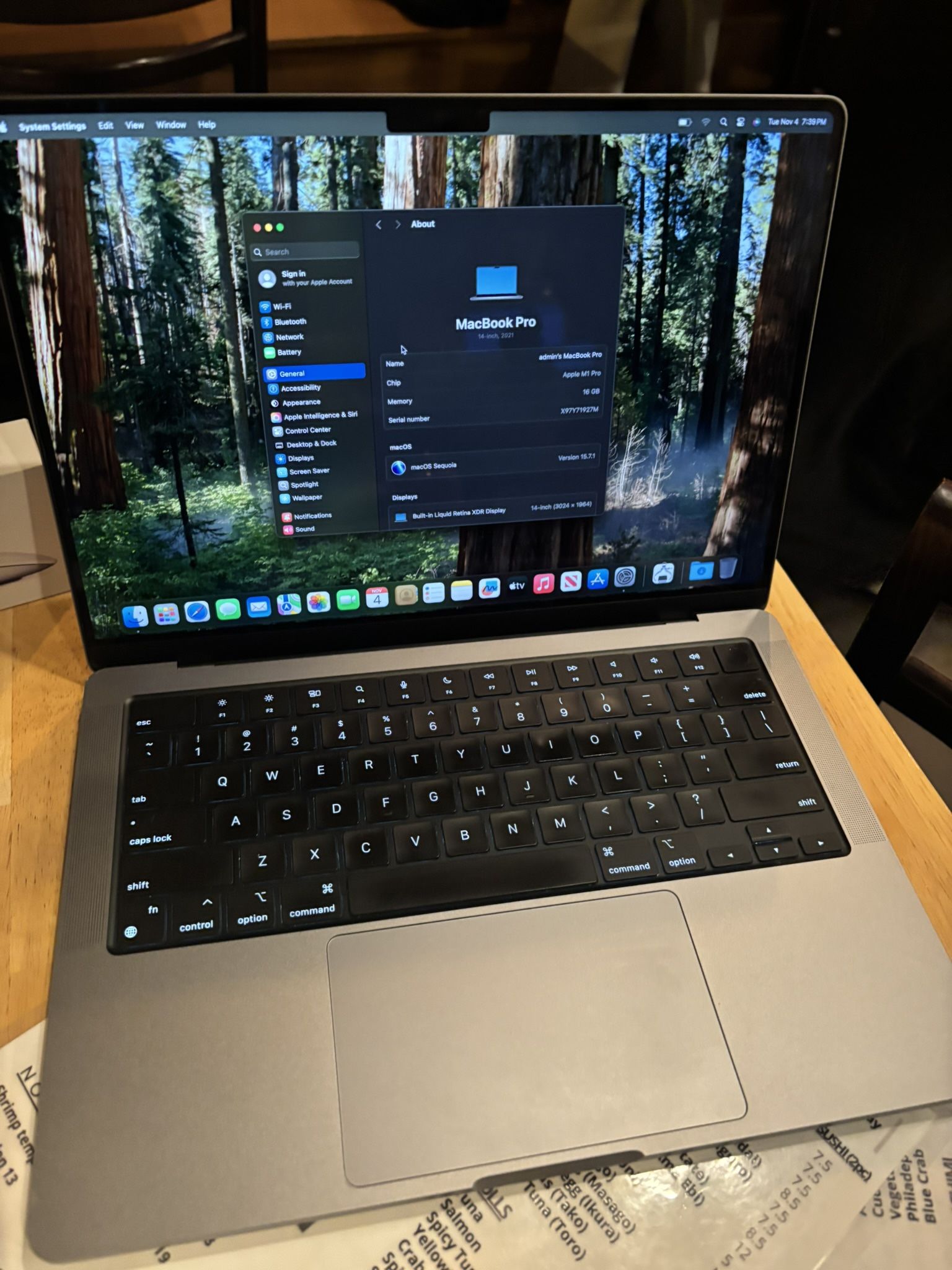 2021 Macbook Pro 14 M1 Pro 16GB 1TB Space Grey