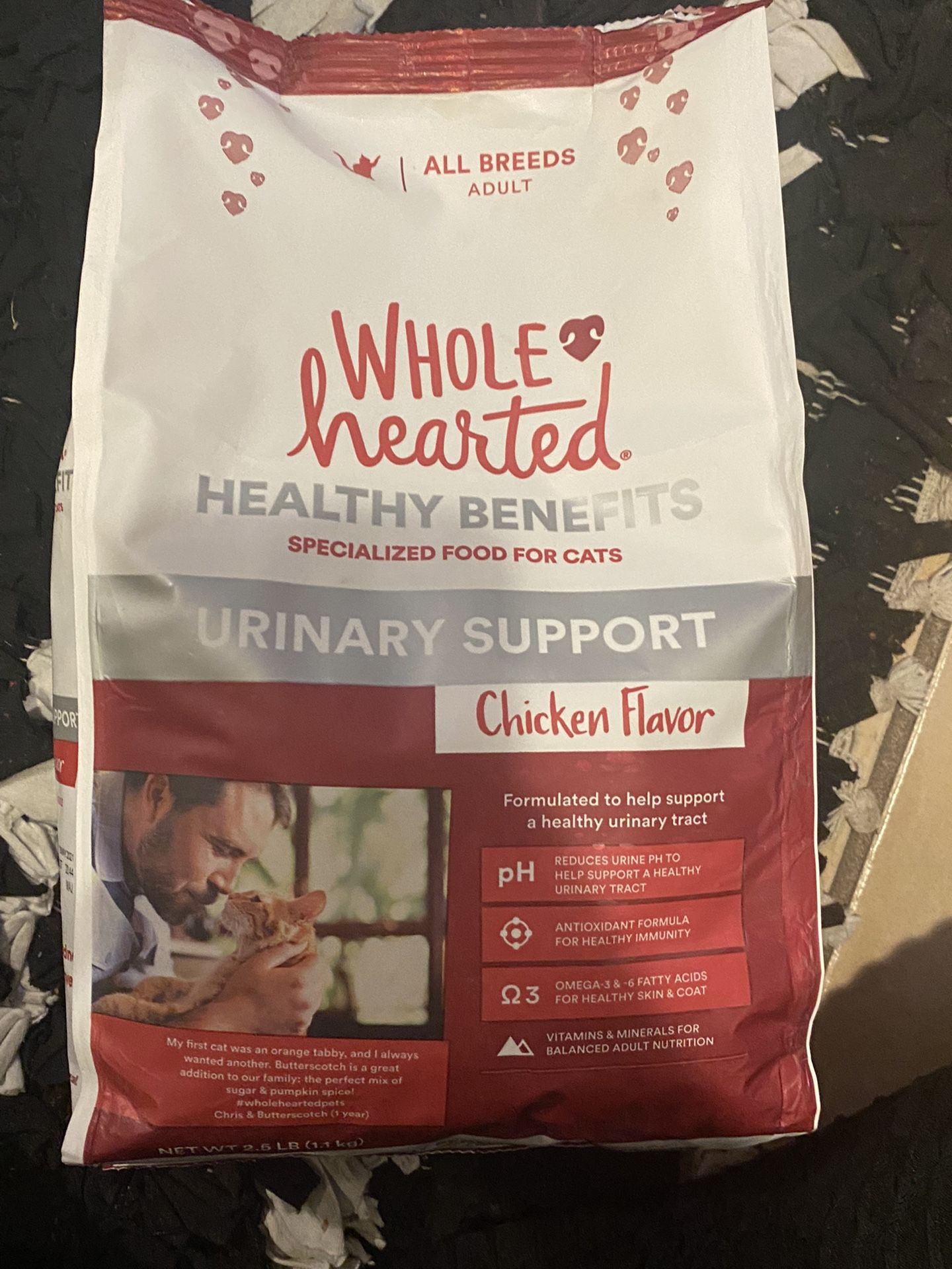 WholeHearted Urinary Support Chicken Flavor Dry Cat Food, 2.5 lbs