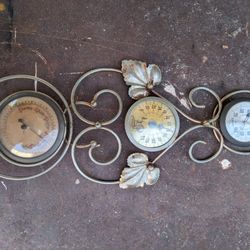 Vintage Copper Co Made In USA Thermometer, Humidity, Barometer