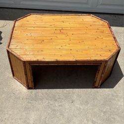 Bamboo Table Height-14.5”
Length-38.5”
Width- 29.5”