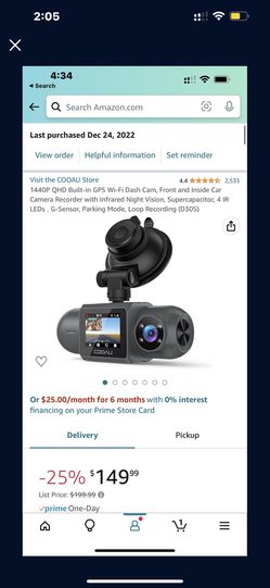 Galphi Dash Cam 2K WIFI 1440p for Sale in Bethpage, NY - OfferUp