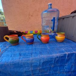Hand Painted China Mug Set