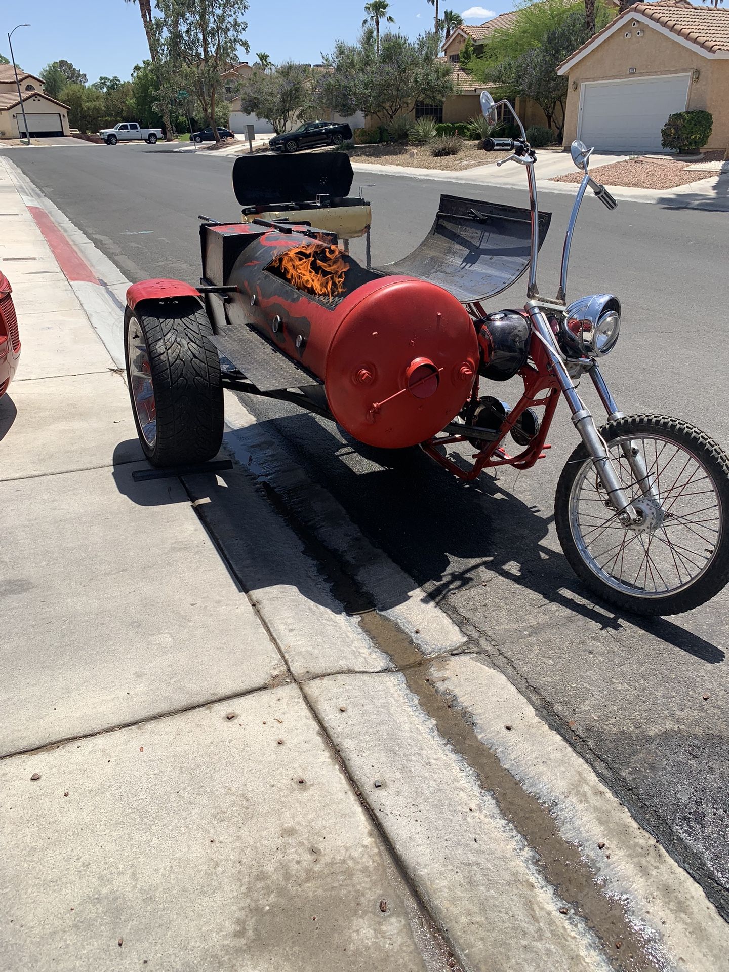 Motorcycle BBQ Grill 