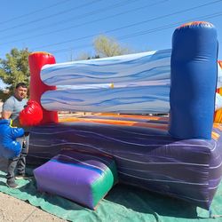 Boxing Ring With 4 Gloves