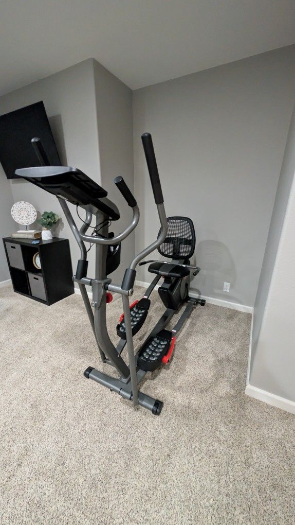 Proform 2-in-1 Elliptical & Recumbent Bike Hybrid Trainer Home Exercise Machine