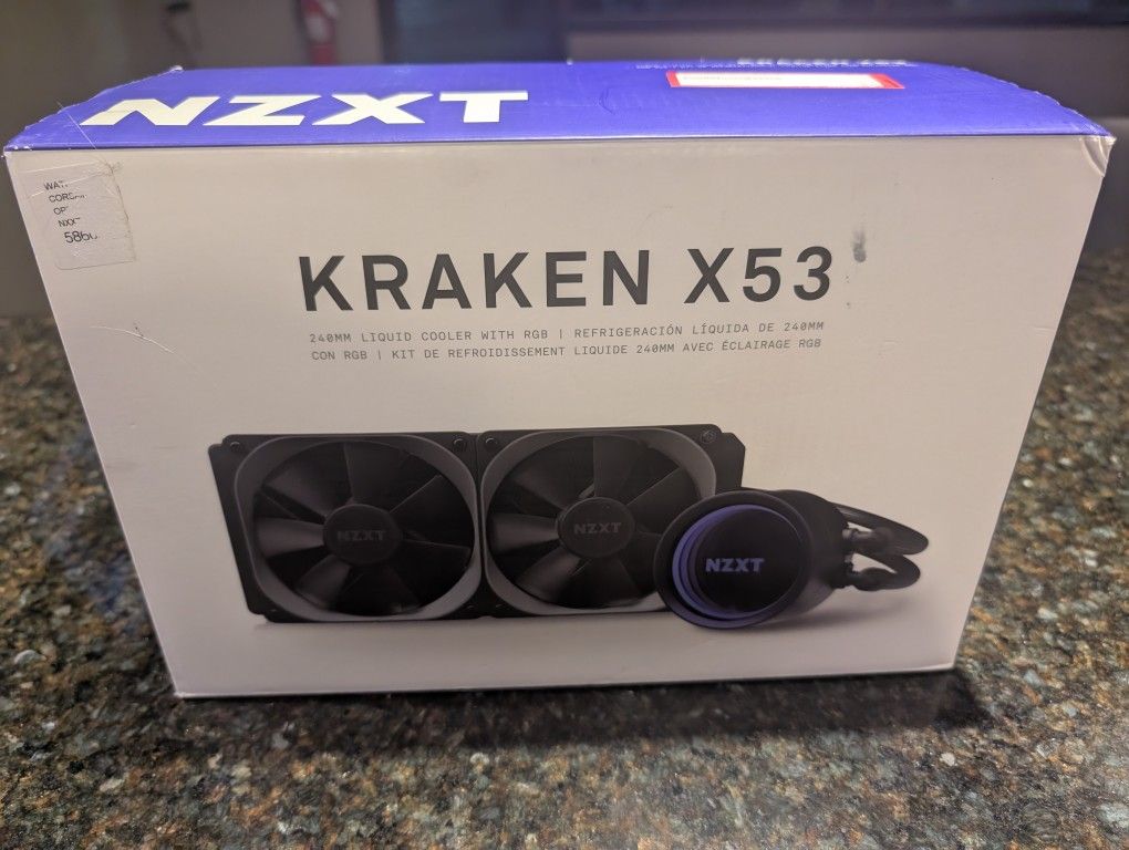 NZXT Kraken X53 240mm AIO Liquid Cooler with RGB