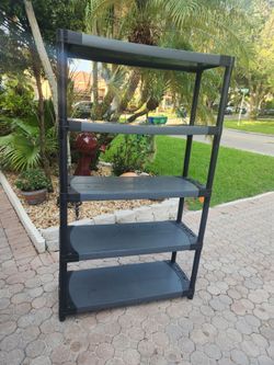 plastic shelves
