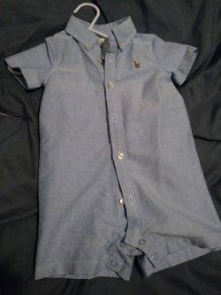 6 mths polo baby short set. Asking 15.