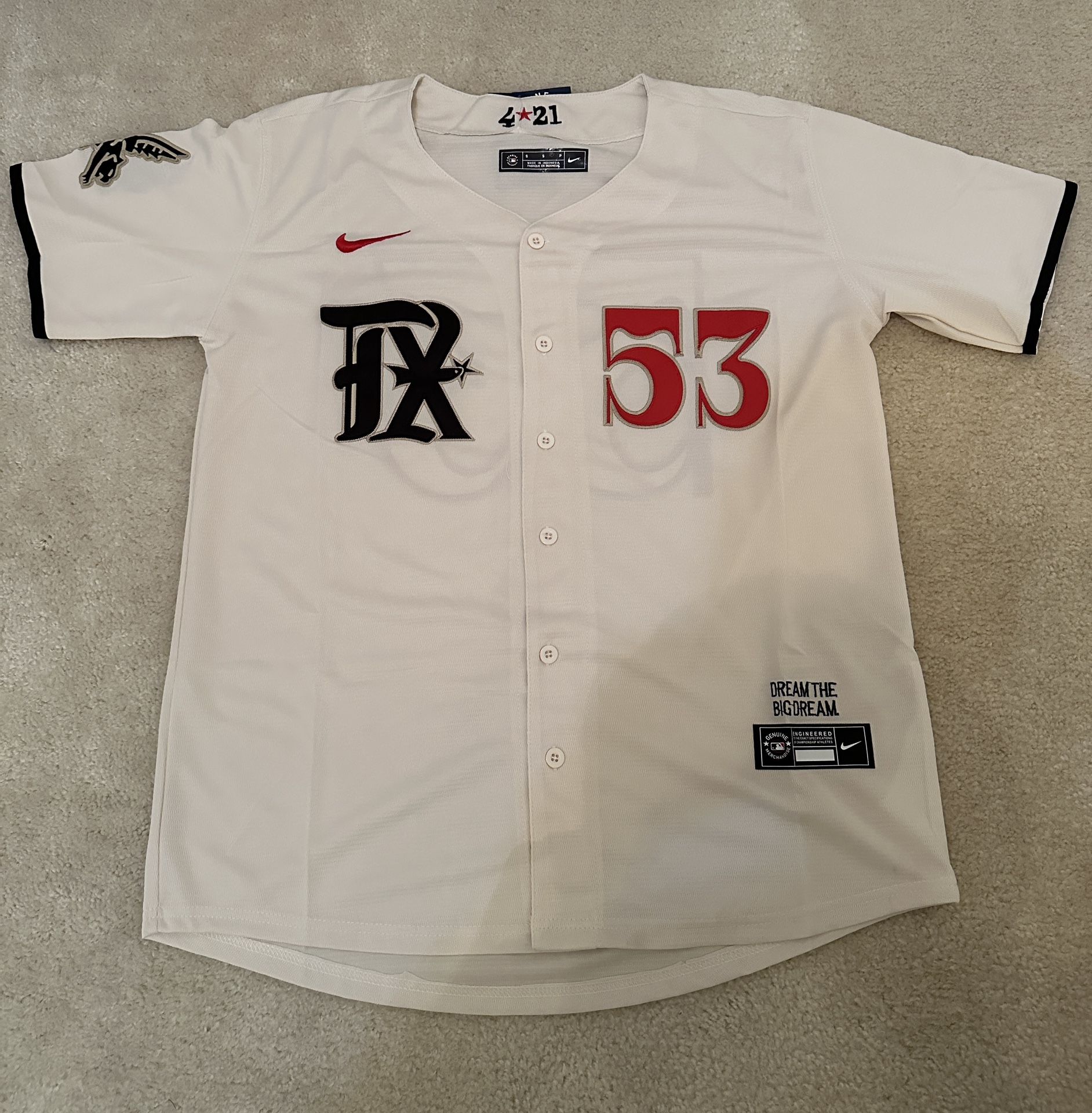 Texas Rangers Garcia #53 Baseball Jersey