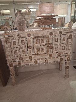 Indian Damchiya Vintage style Distressed Console/Storage