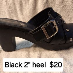 Black 2" Heel