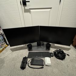 Dell 27” HD Computer Monitors And Docking Station 