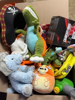 Box full of toys