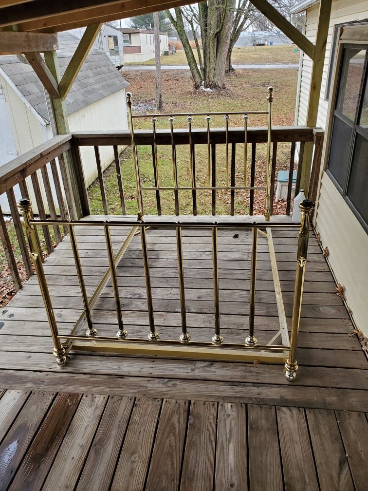 Beautiful Gold Plated Full Bed Frame. Must Sell by February 21st, 2020.