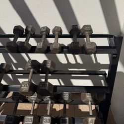 Weights And Weight Rack 