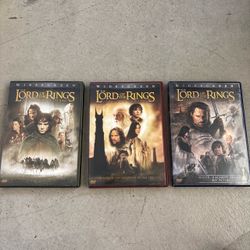 Lord of the Rings DVD Trilogy Bundle Fellowship Two Towers Return of the King