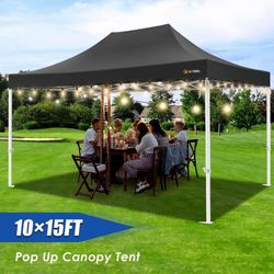 10x15 Pop Up Canopy Tent Portable  Instant Canopies Outdoor Market Shelter 10 x 15 Canopy