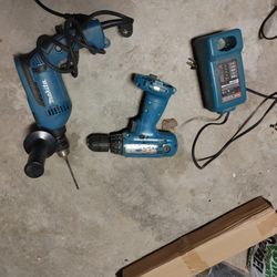 Makita Drills And Charger And Battery