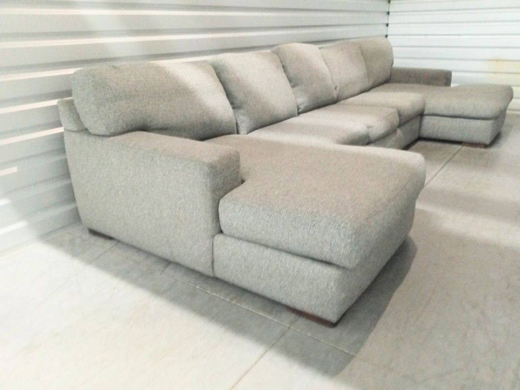 Grey Double Chaise Sectional