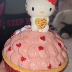 Hello Kitty Valentines Cupcake Jar