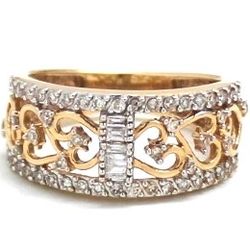 Ladies Diamond/14K Gold Fashion Ring