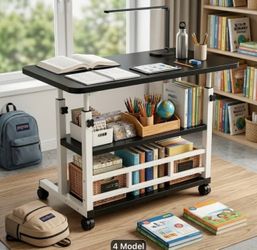 New Wood Heavy Duty Portable Mobile Workstation - height adjustable with reinforced steel frame