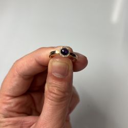 18k Rose Gold Lady Diamond Ring 3.60g 