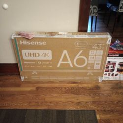Hisense 43 Smart T.V. New