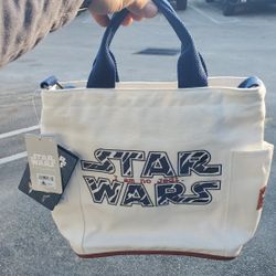2024 Disney Parks Star Wars Ahsoka Tano Day Mini Crossbody Canvas Tote Bag
