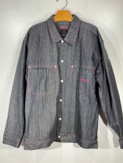 90s Vintage Avirex Denim Jeans Shirt Jacket Mens 2X Streatwear Y2K