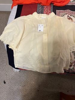 H&M  Blouse XS Butter Yellow