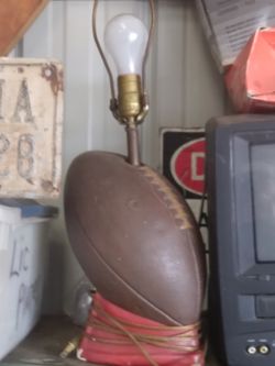 Football Lamp   Or   WOLF  LAMP  your Choice $40 Each
