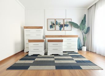 Boho Style Bedroom Set – Dresser Chest Nightstands – Delivery included
