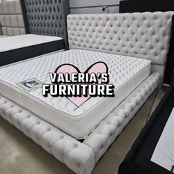New Queen Bed Frame With Mattress