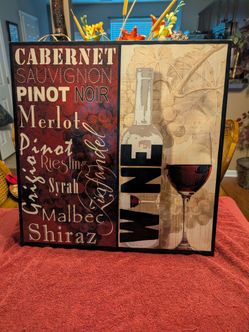 Wine Themed Wall Art (24 x 24)