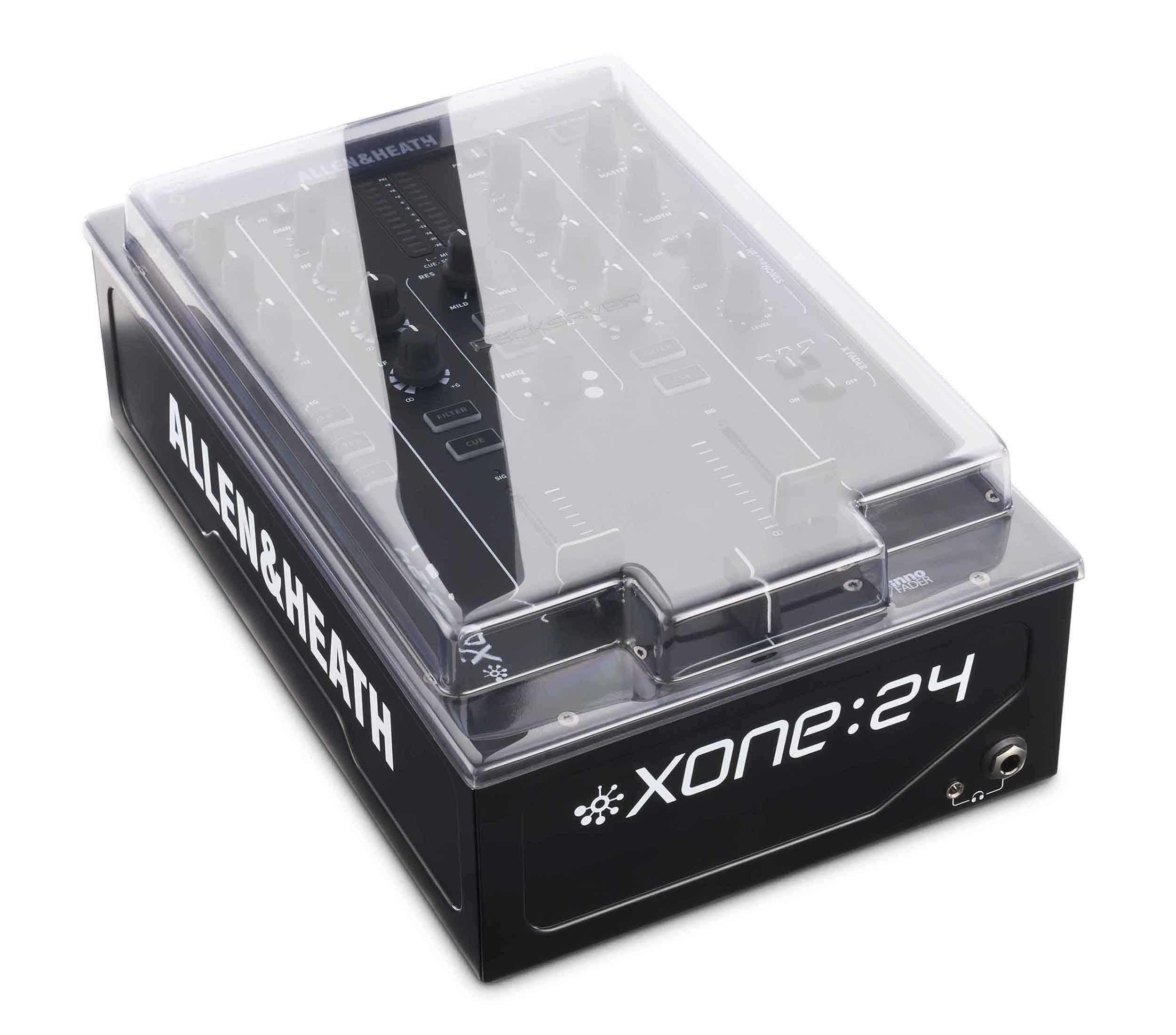 Decksaver PC-XONE24 Smoked Clear Cover for Allen & Heath XONE:24 and 24C DJ Mixer