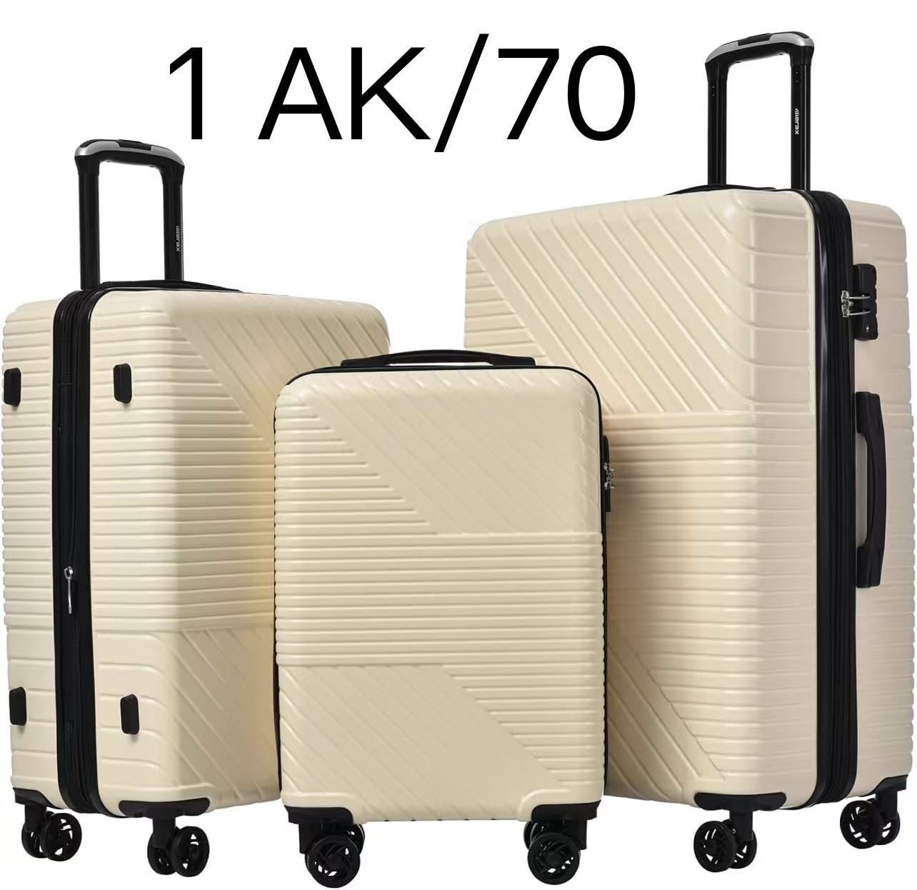 3 Piece Luggage set with TSA Lock, Lightweight and Expandable