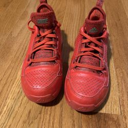 All-red adidas D Lillard 1 Rose city- Size 4