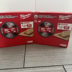 ⚙️NEW! Milwaukee 25 Pack Framing Wood Blade⚙️