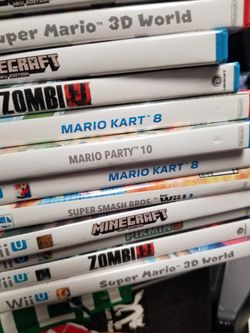 Nintendo Wii-Wii U Games 15-35 Each Mario.zelda.donkey.minecraft.picmin.rayman.Etc