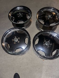 Amg monoblocks 18inch staggered Mercedes benz wheels